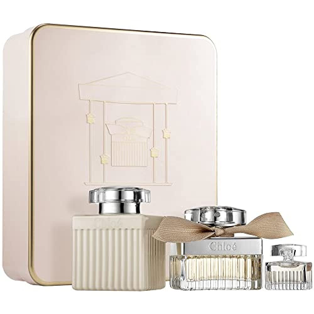 Chloe Signature 3 Pcs Set: 2.5 Eau De Parfum Spray + 3.4 B/L + 5 Ml Eau De Parfum Mini, 3 Count