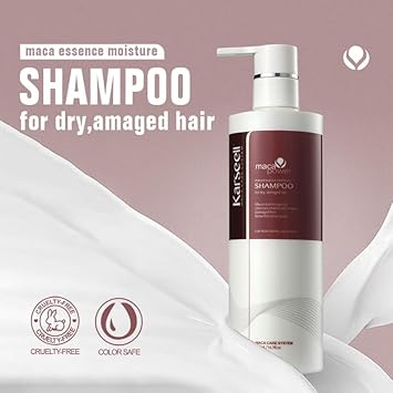 Karseell Argan Oil Shampoo Herbal Extract Moisturizing Deep Repair Smooth Shampoo For Dry And Damaged Hair 16.9Oz 500Ml