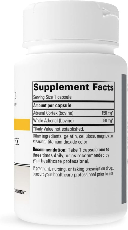 Integrative Therapeutics Adrenal-Cortex Fractions - Adrenal Health Support Supplement for Women and Men* - Gluten Free - Dairy Free - 60 Capsules : Health & Household