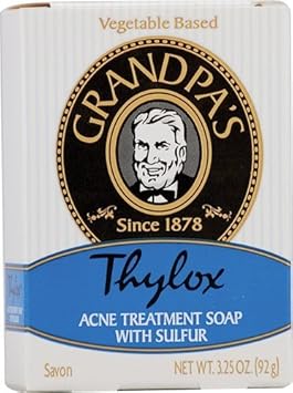 Grandpa'S Bar Soap Thylox Acne Treatment With Sulfur - 3.25 Oz - 2Pc By The Grandpa Soap Company : Beauty & Personal Care