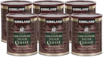 Kirkland Signature 100% Colombian Ground Filter Coffee, 1.362 Kg