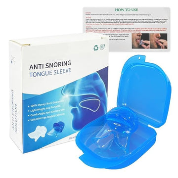 Anti-Snoring Tongue Device – Medical Silicone Sleep Aid for Snoring Relief, Effective Stop Snore Sleeve for Sleep Apnea Solutions