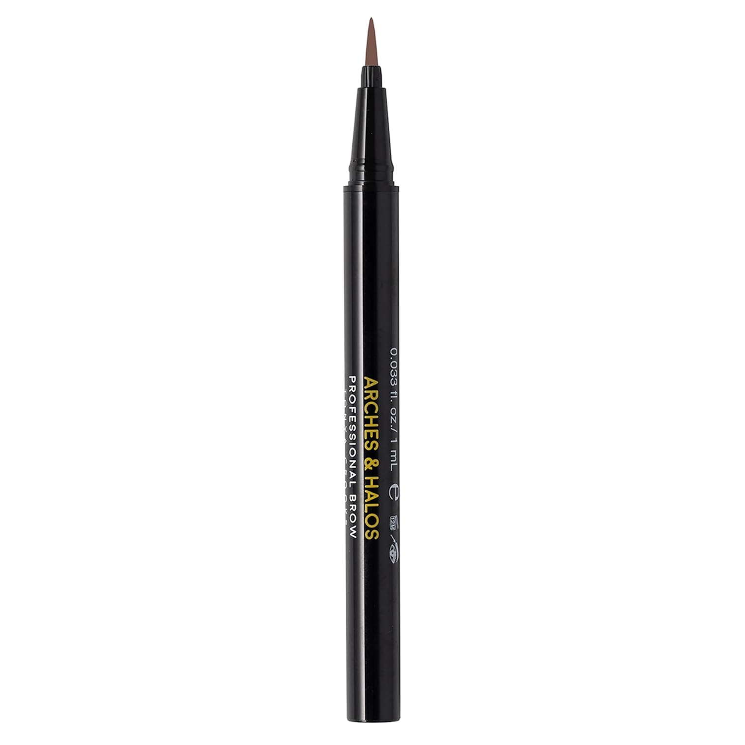 Arches & Halos Microblading Brow Shaping Pen - Fuller, More Defined Brow - Long-Lasting, Smudge Resistant, Rich Color - Vegan And Cruelty Free Makeup - Auburn - 1 Ml