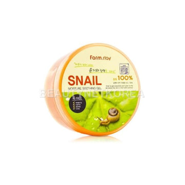 Farmstay Moisture Soothing Gel Snail 10.14 Oz. /300Ml Hydrates & Soothes For Moisture
