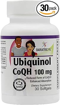 BariatricPal Ubiquinol CoQH 100mg Softgels (30 Count)