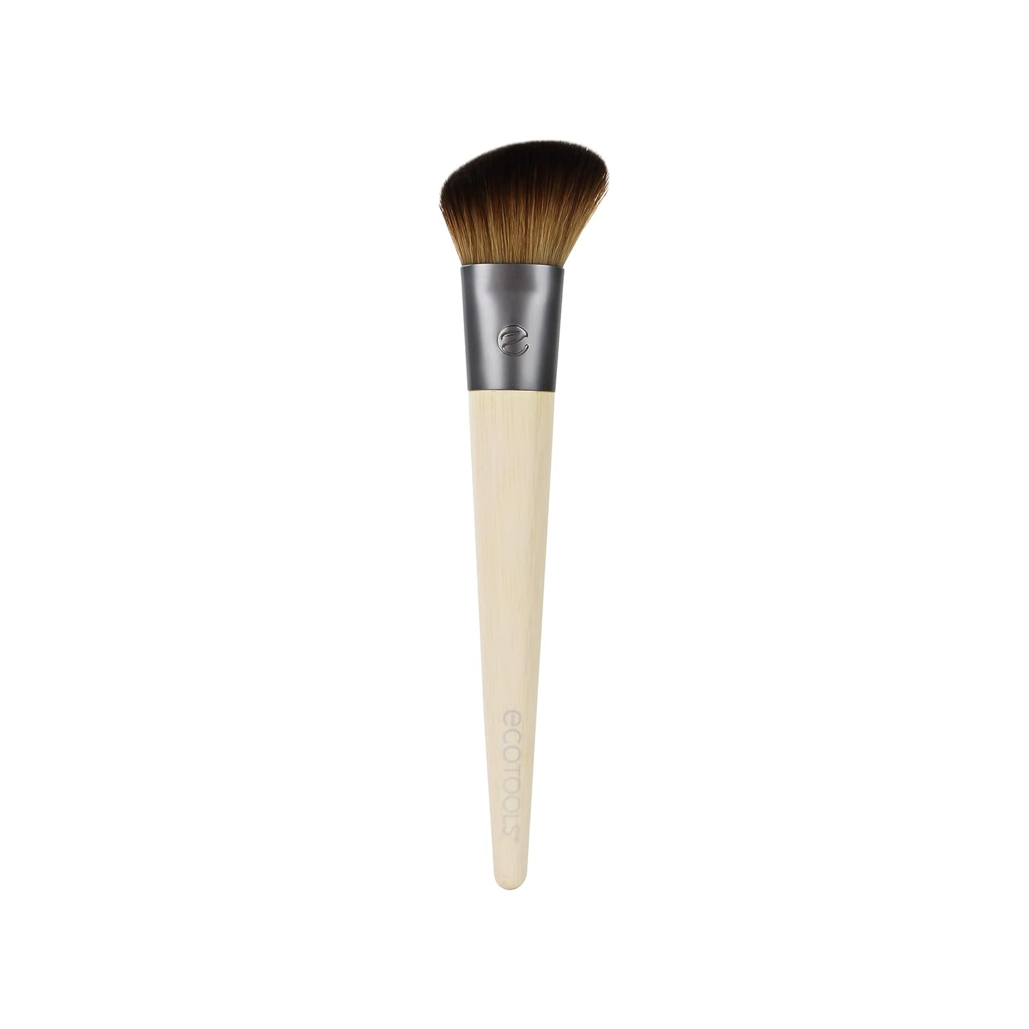 Ecotools Skin Perfecting Makeup Brush, For Liquid & Cream Foundation & Contour, Angled Brush Ideal For Bb & Cc Creams, Eco-Friendly, Dense, Synthetic Bristles, Vegan & Cruelty-Free, 1 Count