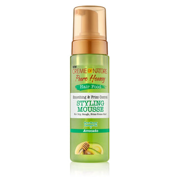 Creme of Nature Pure Honey Avocado Smoothing & Frizz Control Mousse, 7 Oz (Pack of 1) : Beauty & Personal Care