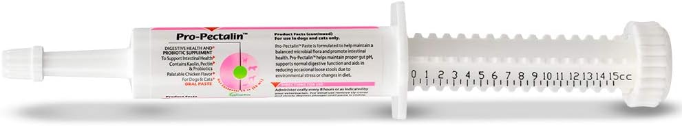 Vetoquinol Pro-Pectalin Oral Paste for Dogs & Cats – Chicken Flavor – Helps Reduce Occasional Loose Stool & Diarrhea, Balance Gut pH, Support Normal Digestion & Intestinal Flora