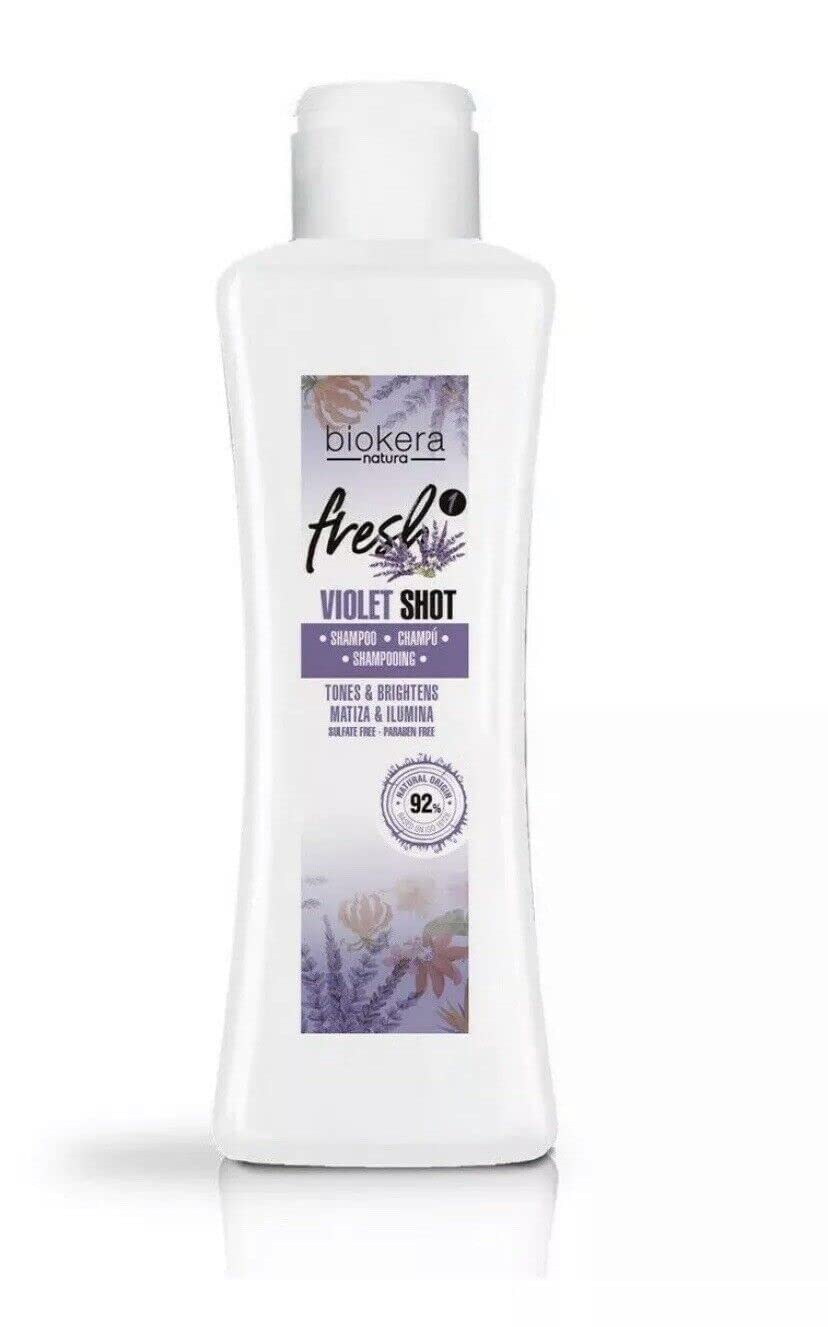 Salerm Biokera Natural Fresh Ultra Violet Shot, 33.81 Ounce/1000 Milliliter : Beauty & Personal Care