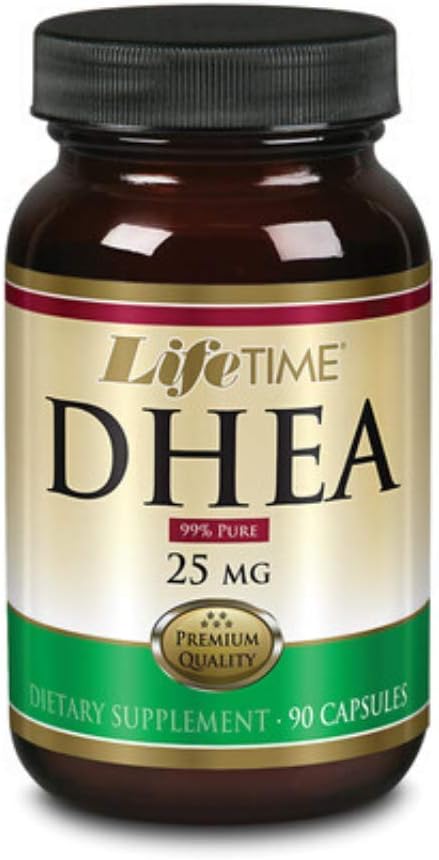 LIFETIME DHEA, Capsule (Btl-Glass) 25mg | 90ct : Health & Household