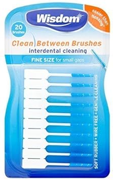 Wisdom Clean Between Interdental Brushes Fine Size 20'S (Pack 2)