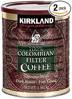 Kirkland Signature 100% Colombian Filter Coffee, 1.362Kg (Pack Of 2)