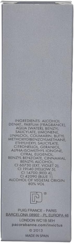 Paco Rabanne Invictus Edt Spray