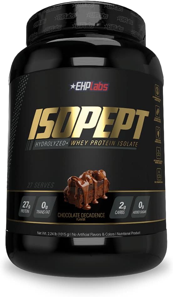 IsoPept Hydrolyzed Whey Protein Powder by EHPlabs - 100% Whey Protein