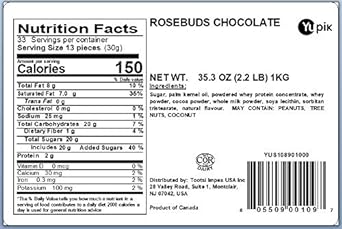 Yupik Chocolate Flavored Rosebuds, 2.2 lb, Pack of 1