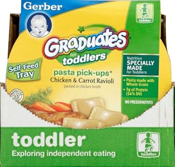 Gerber Pasta Pick-Ups Chicken And Carrot Ravioli, 6 Oz