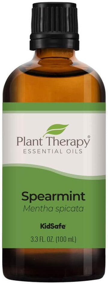 Plant Therapy Spearmint Essential Oil 100 Ml (3.3 Oz) 100% Pure, Undiluted, Therapeutic Grade