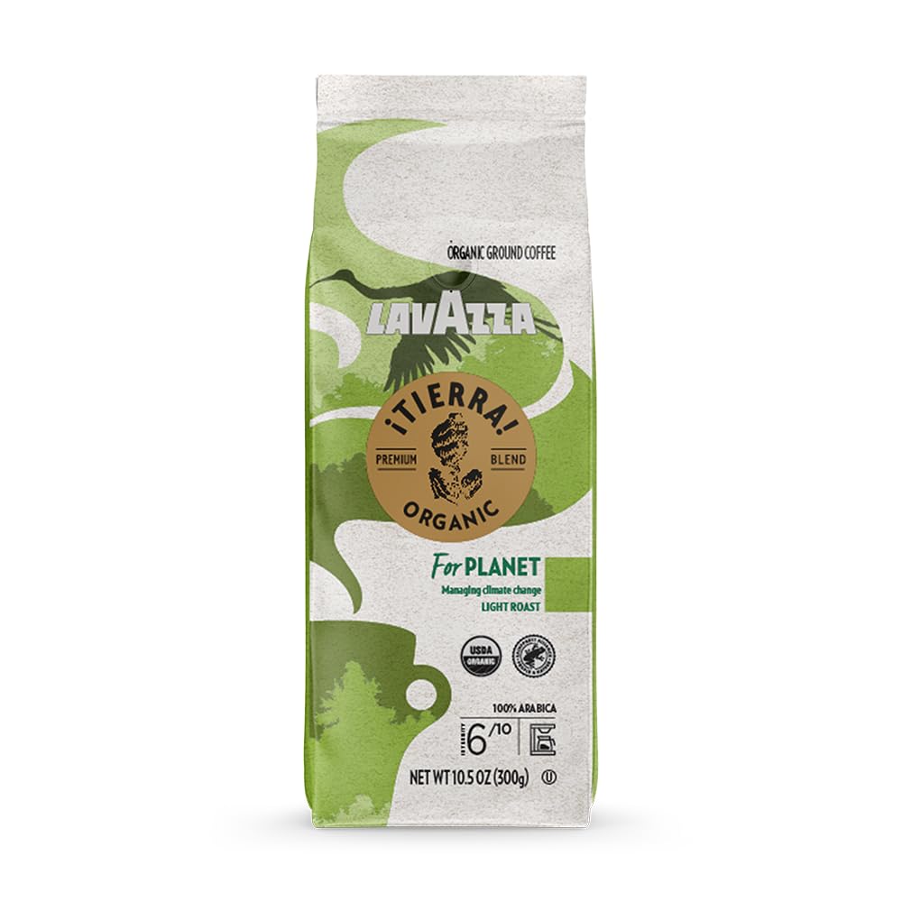 Lavazza ¡Tierra! Organic Planet Ground Coffee, Light Roast, 10.5 Oz