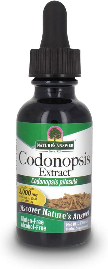 Nature'S Answer Codonopsis Root Organic Alcohol Free 1   | Immune Support | Natural Energy Booster