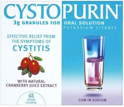 2 X Cystopurin 3g Granules for Oral Solution with Natural Cranberry Juice Extract 6 Sachets