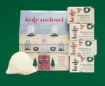 Kate Mcleod Holiday Body Stone Mini Sampler (Set Of 4 X 1 Oz Lotion Bars)