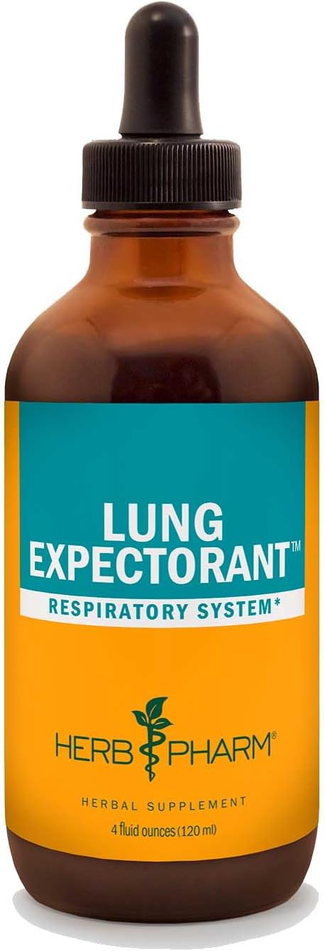 Herb Pharm Lung Expectorant Liquid Herbal Formula To Support Respiratory Immune Response - 4 Ounce : Health & Household