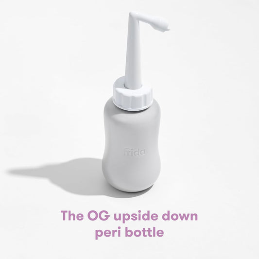 Frida Mom Upside Down Peri Bottle For Postpartum Care, Portable Bidet Perineal Cleansing And Recovery For New Mom, The Original Fridababy Momwasher, Grey