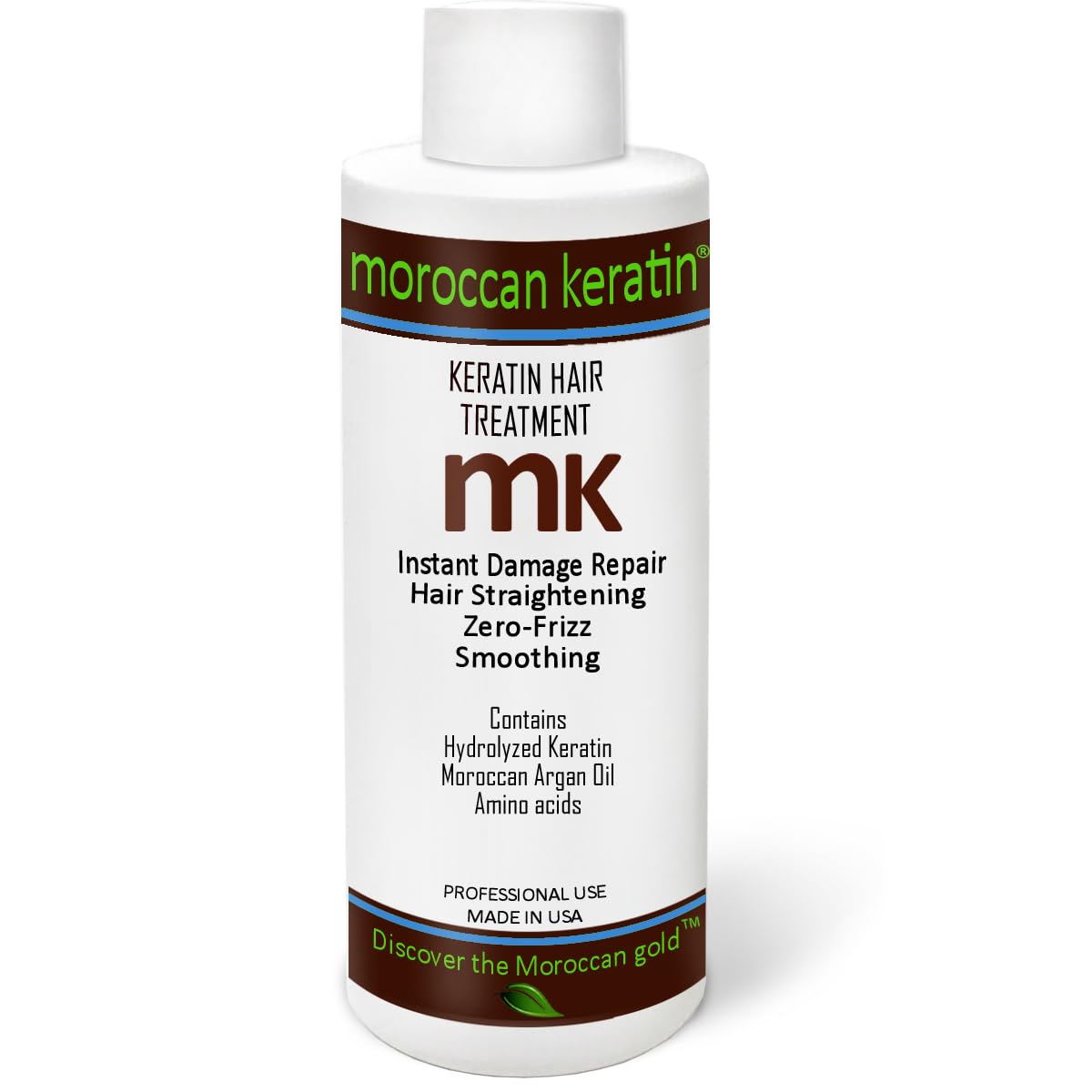 Brazilian Keratin Hair Treatment Straightening Product 4Oz Keratin | Blowout, Professional Grade, Natural, Organic Looking Results, At Home, Or Salon