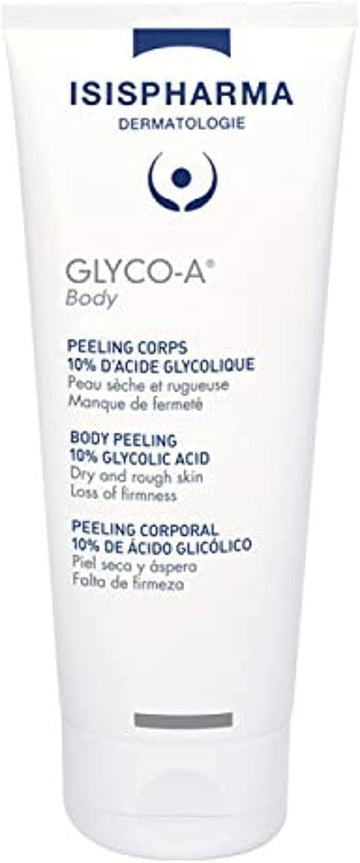 Isispharma Glyco-A Body - Body Cream For Dry Skin - Peeling Cream To Soften, Moisturize And Tone The Skin - Glycolic Acid, Shea Butter And Plant Squalane - Made In France
