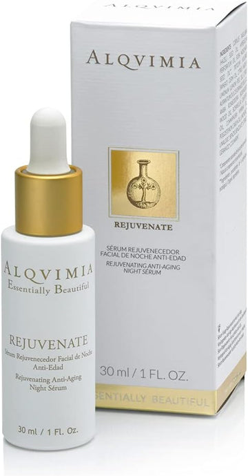 ALQVIMIA Essentially Beautiful Rejuvenate Regenerating Anti-Aging Night Serum, 30 ml