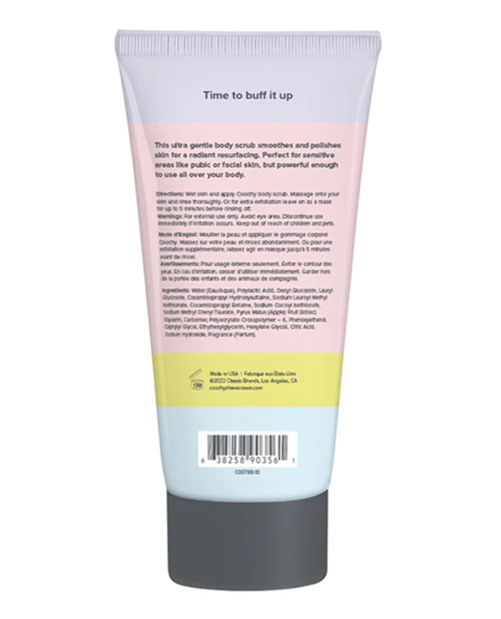 Coochy Ultra Smoothing Body Scrub | Gentle Exfoliating Body Scrub For Sensitive Skin | Removes Dead Skin Cells, Prevents Ingrowns | Paraben-Free, Cruelty-Free | Mango Coconut 5 Oz/148 Ml : Beauty & Personal Care