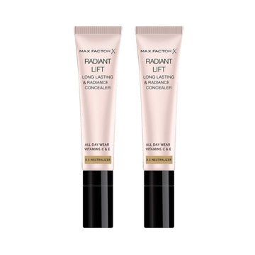 2 X Max Factor Radiant Lift Long Lasting Concealer 7Ml - 0.5 Neutralizer
