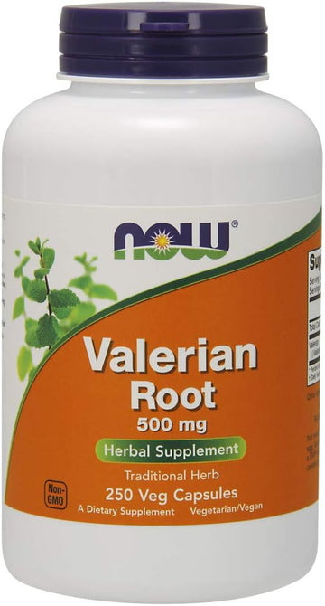 Now Foods Supplements, Valerian Root (Valeriana Officinalis) 500 Mg, Herbal Supplement, 250 Veg Capsules