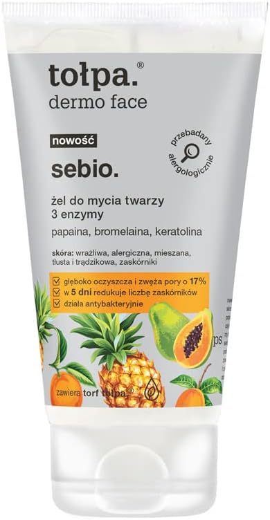 Tolpa Dermo Face Sebio Face Wash Gel 3 Enzymes 150 Ml