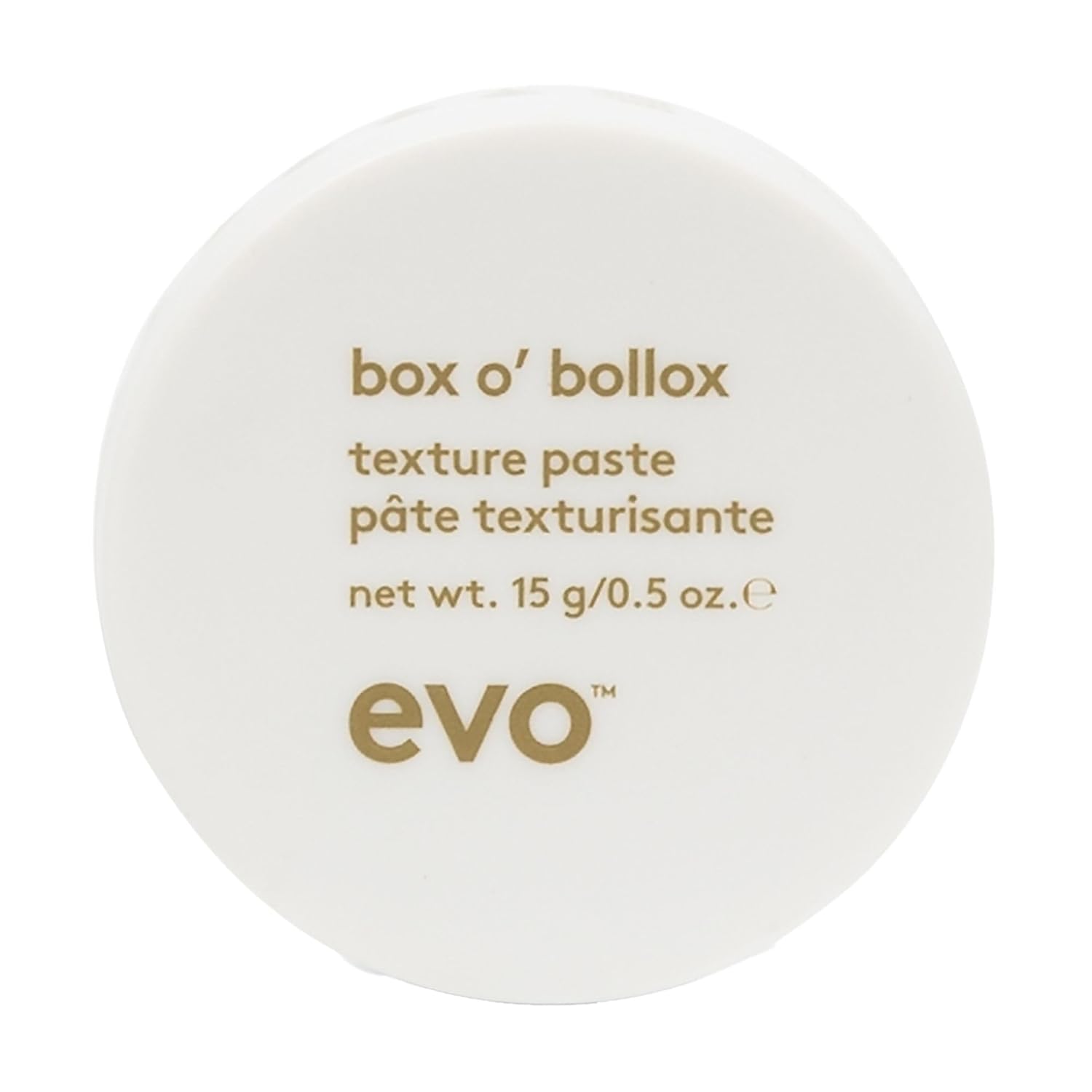 Evo Box O' Bollox Texture Paste - Hair Styling Paste - Long-Lasting Hold With A Matte Finish & Anti Frizz