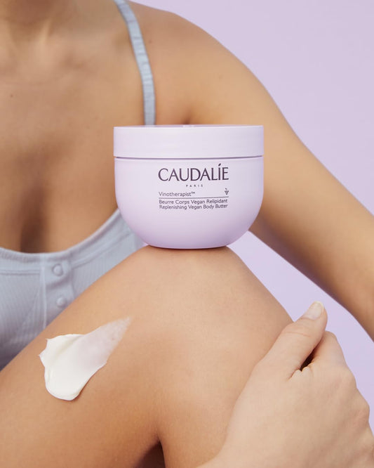 Caudalie Vinotherapist Replenishing Vegan Body Butter with Shea Butter and Grape-seed Oil, Addresses Itching Caused by Eczema and Other Skin Conditions