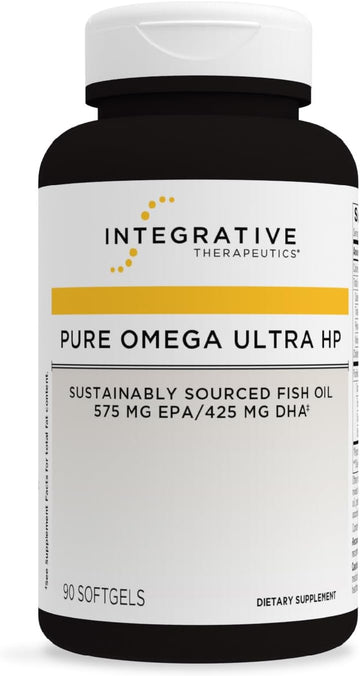 Integrative Therapeutics Pure Omega Ultra Hp 1392 Mg- Omega-3 Fatty Acid Supplement From Fish Oil - Supplement With Epa And Dha - Gluten-Free - Sustainably Sourced - 90 Softgels