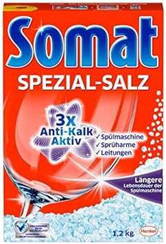 Somat Dishwasher Salt (Case Lot of 3 Boxes) : Health & Household