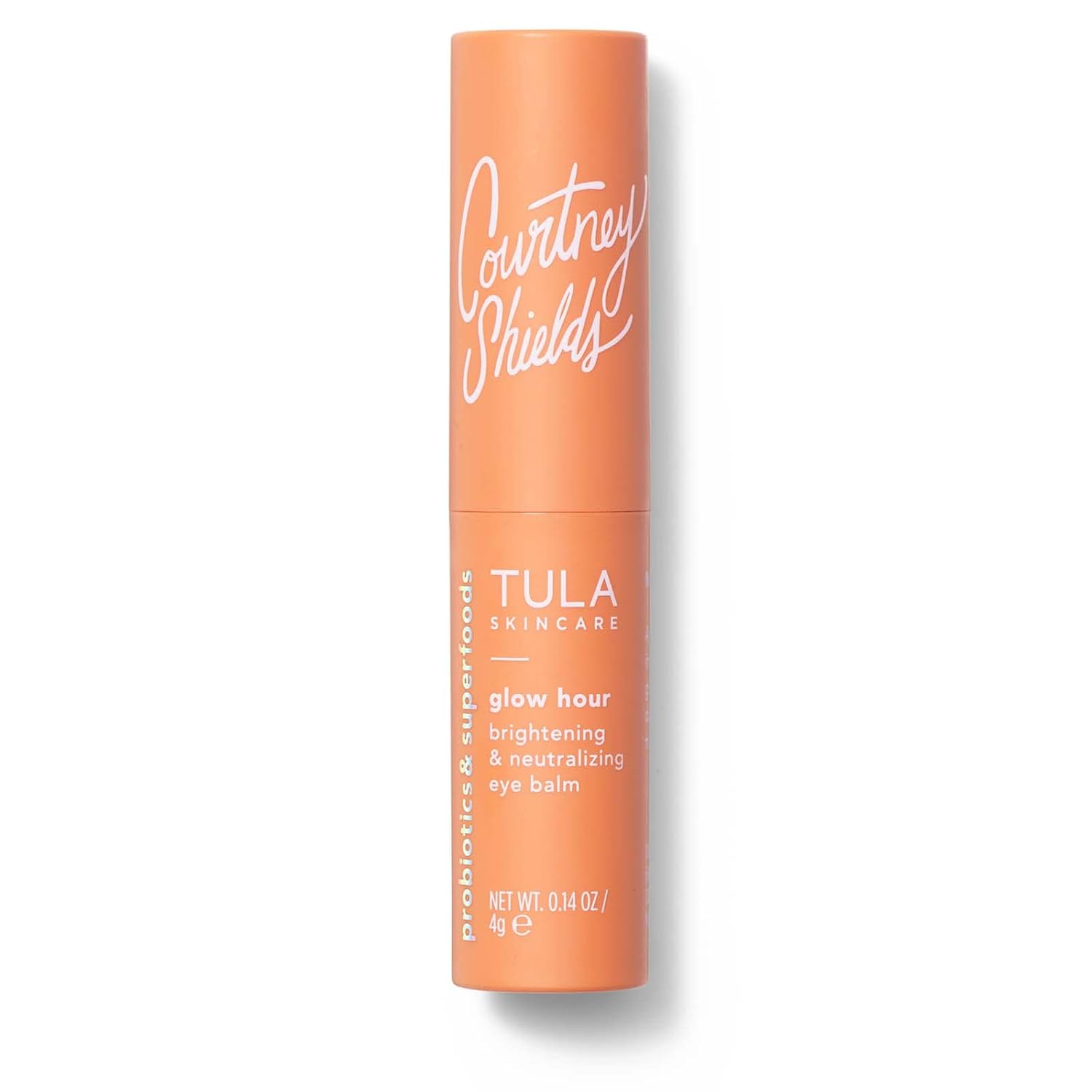 Tula Skin Care Glow Hour Brightening & Neutralizing Eye Balm | Dark Circle Under Eye Treatment, Instantly Hydrate And Brighten Undereye Area, Portable And Perfect To Use On-The-Go | 0.14 Oz