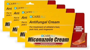 CareAll? (4 Pack 1.0 oz. Antifungal Miconazole Nitrate 2% Cream, Compare to Leading Brand, Cures Most Athlete?s Foot, Jock Itch, Ringworm