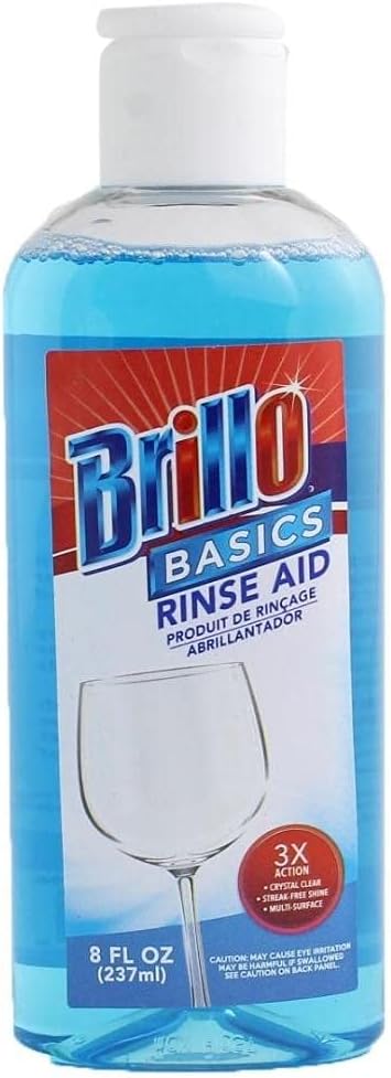 Brillo Basics Dishwasher Rinse Aid 8 Oz : Health & Household
