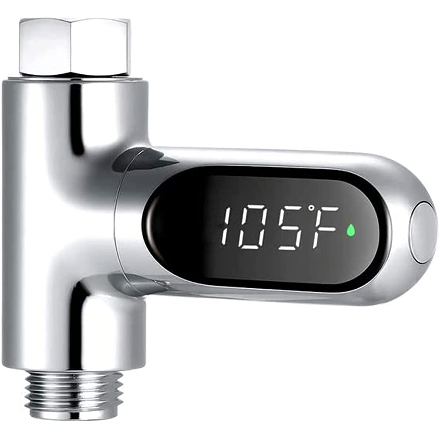 Shower Thermometer Second Generation Led Digital Display Baby Bath Water Fahrenheit Celsius Thermometer 360°Rotating Screen for Home Bathroom Kitchen k2