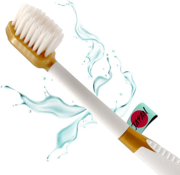 Crystal Miswak Japanese Ionic Luxury Toothbrush. Natural Ceramic Fibres With Powder From Siwak Stick. For Cleaning Teeth Without Toothpaste