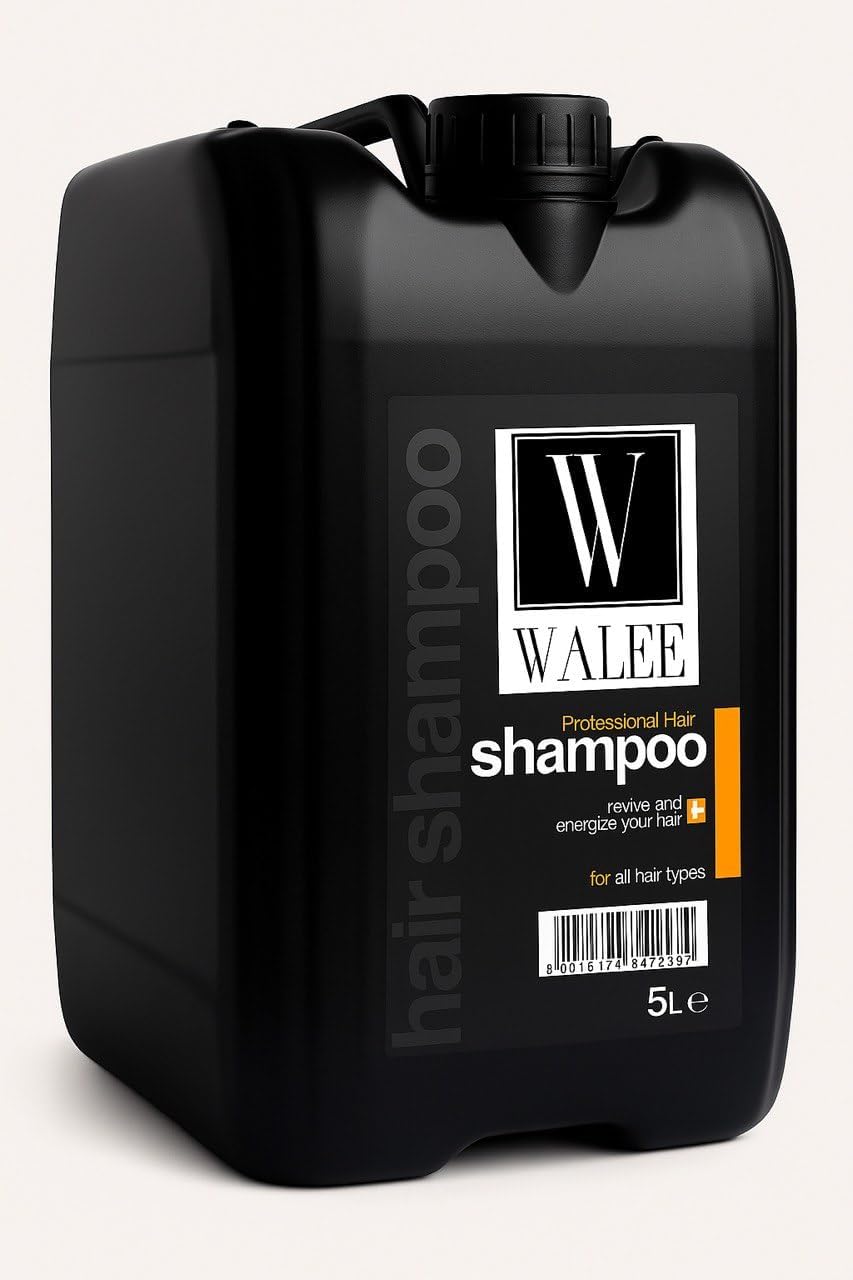 Walee Professional Hair Care Shampoo Revive And Energise Your Hair For All Hair Types 5L.E With Free Shampoo Massage Brush