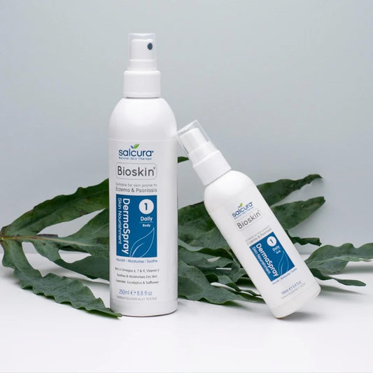 Salcura Natural Skin Therapy, Bioskin Dermaspray Intensive, Perfect For Dry & Itchy Skin, Easy To Use Spray, Suitable For Anyone Prone To Eczema, Psoriasis, Dermatitis & Any Other Skin Allergy 100Ml