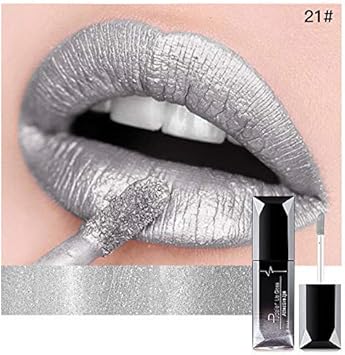 Pudaier 21-Color Matte Liquid Lipstick Lasting Non-Stick Cup Non-Fading Lip Glaze Makeup (8#)