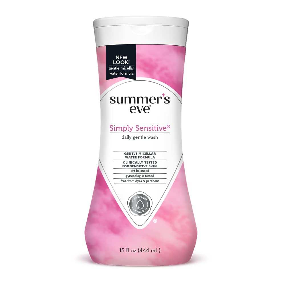 Summer's Eve 5 in 1 Simply Sensitive Feminine Cleansing Wash for Sensitive Skin, 15.0 FL OZ (Pack of 1) : Health & Household