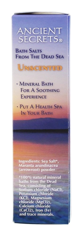 Ancient Secrets Bath Salts From The Dead Sea, Unscented, 16 Ounce