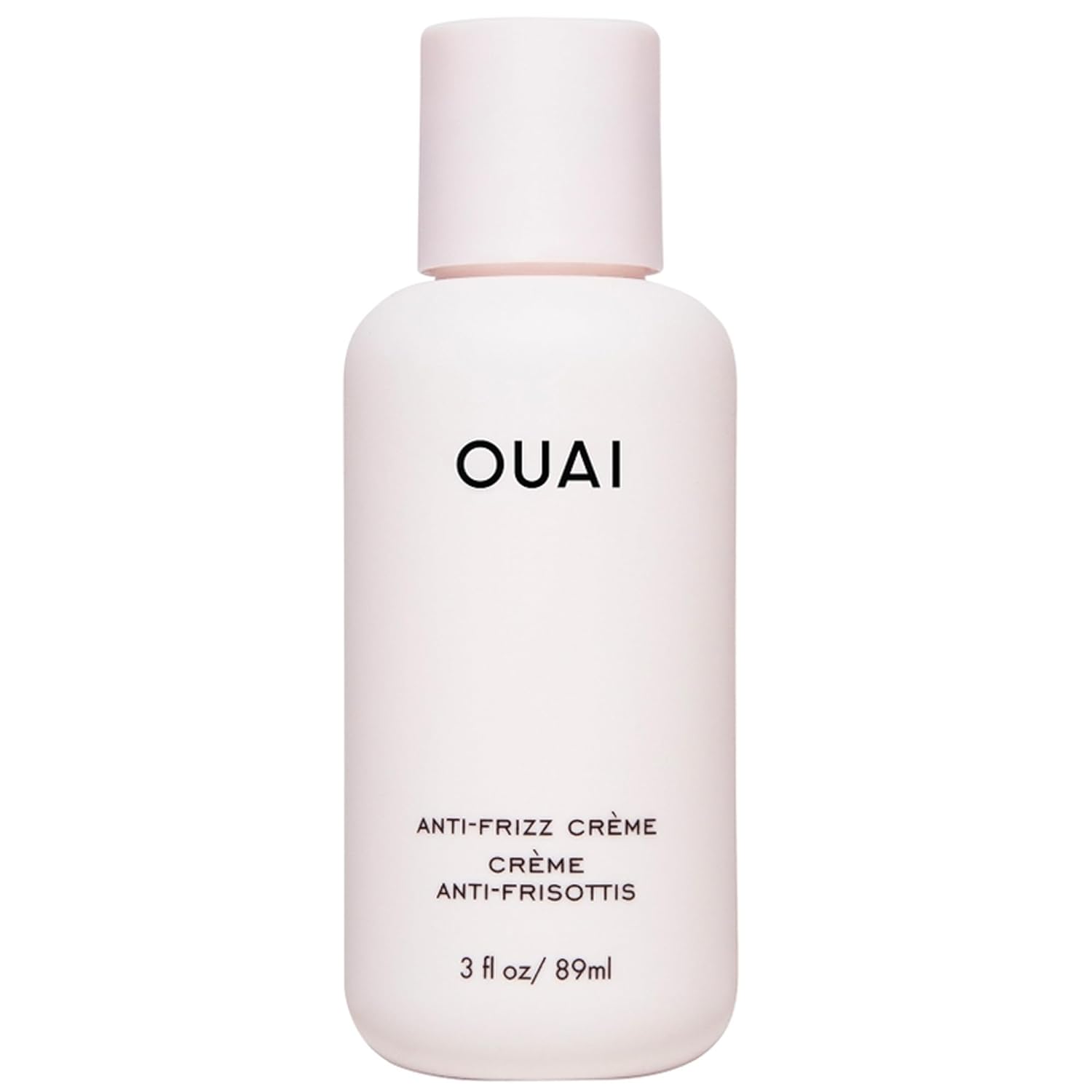 OUAI Anti Frizz Cream Travel Size - Moisturizing Hair Cream with Frizz Control & Heat Protection - Provides Hydration with Jackfruit & Beetroot Extract - Paraben, Phthalate & Sulfate Free (3 oz)