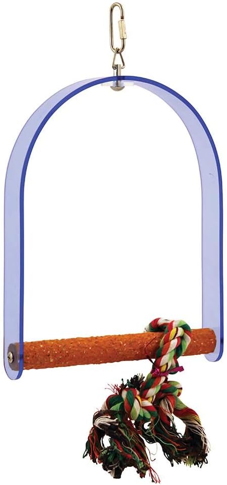 Nail Trimming Arch Swing Parrot Perch - Large :Pet Supplies